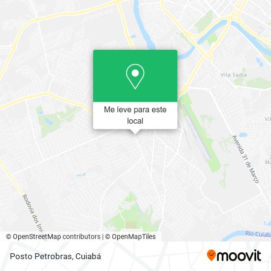 Posto Petrobras mapa