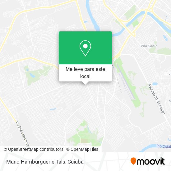 Mano Hamburguer e Tals mapa