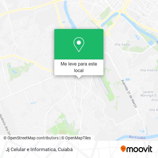 Jj Celular e Informatica mapa