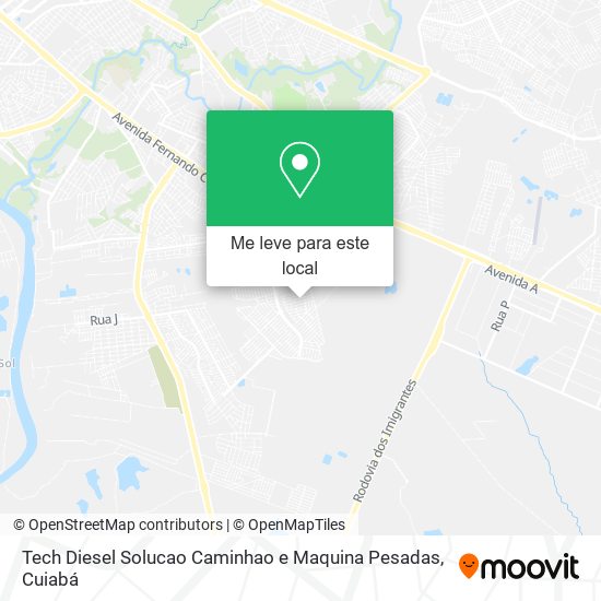Tech Diesel Solucao Caminhao e Maquina Pesadas mapa
