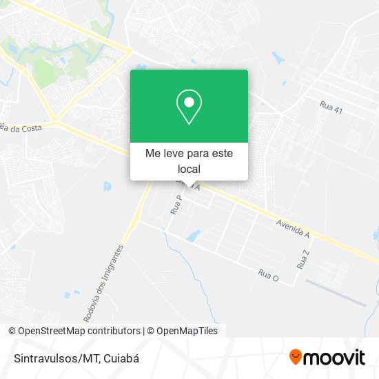 Sintravulsos/MT mapa