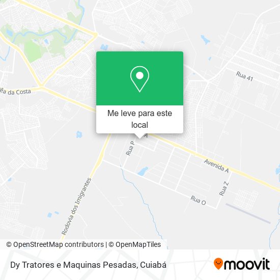 Dy Tratores e Maquinas Pesadas mapa