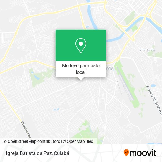 Igreja Batista da Paz mapa