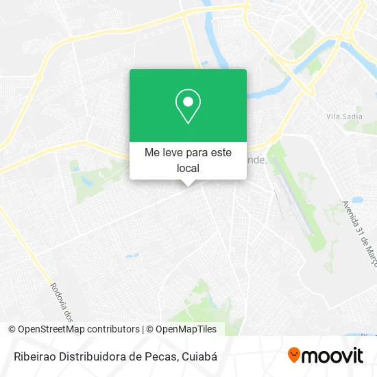 Ribeirao Distribuidora de Pecas mapa
