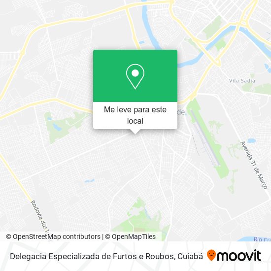 Delegacia Especializada de Furtos e Roubos mapa