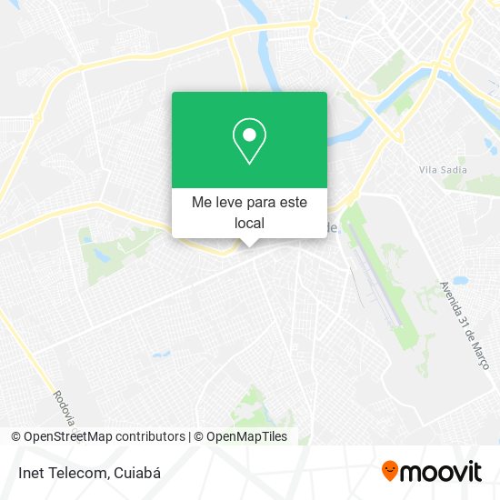 Inet Telecom mapa