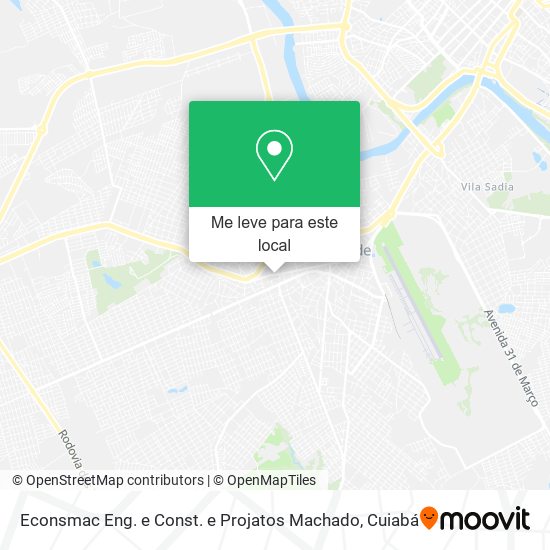 Econsmac Eng. e Const. e Projatos Machado mapa