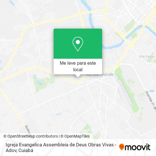 Igreja Evangelica Assembleia de Deus Obras Vivas - Adov mapa