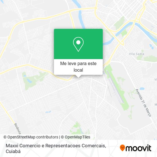 Maxxi Comercio e Representacoes Comercais mapa
