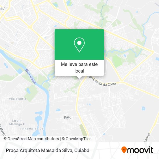 Praça Arquiteta Maísa da Silva mapa