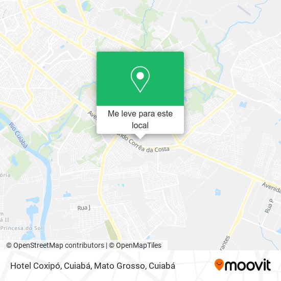 Hotel Coxipó, Cuiabá, Mato Grosso mapa