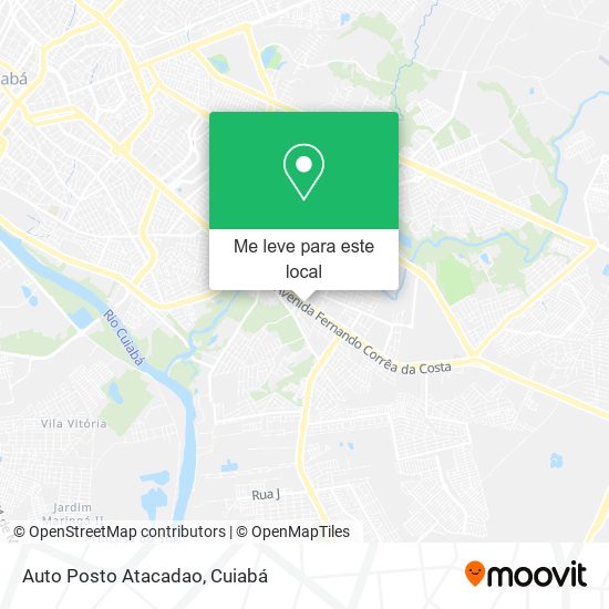 Auto Posto Atacadao mapa