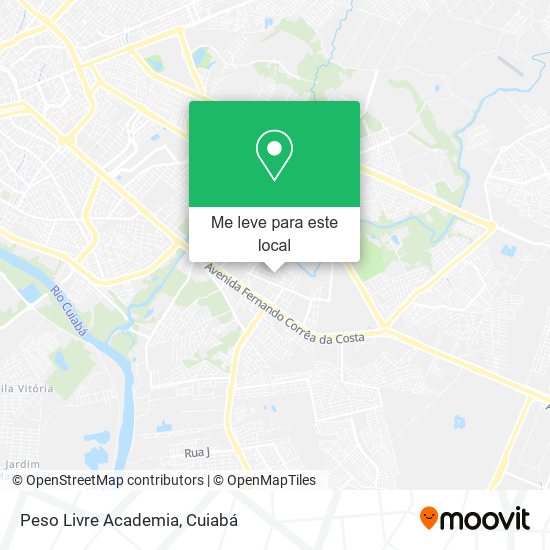 Peso Livre Academia mapa
