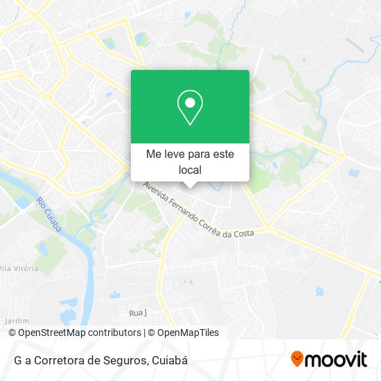 G a Corretora de Seguros mapa