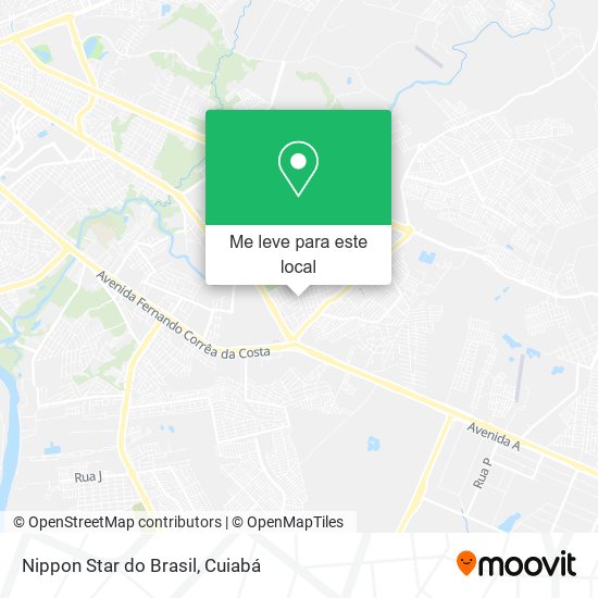 Nippon Star do Brasil mapa