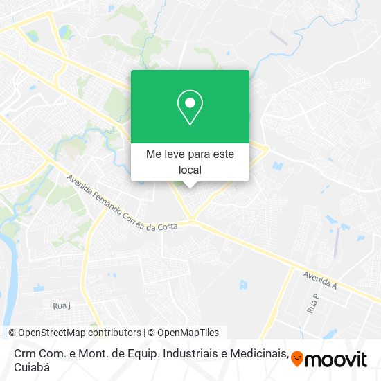 Crm Com. e Mont. de Equip. Industriais e Medicinais mapa