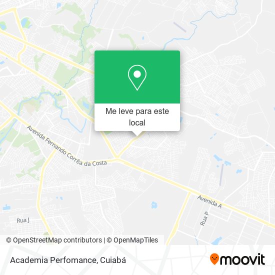 Academia Perfomance mapa