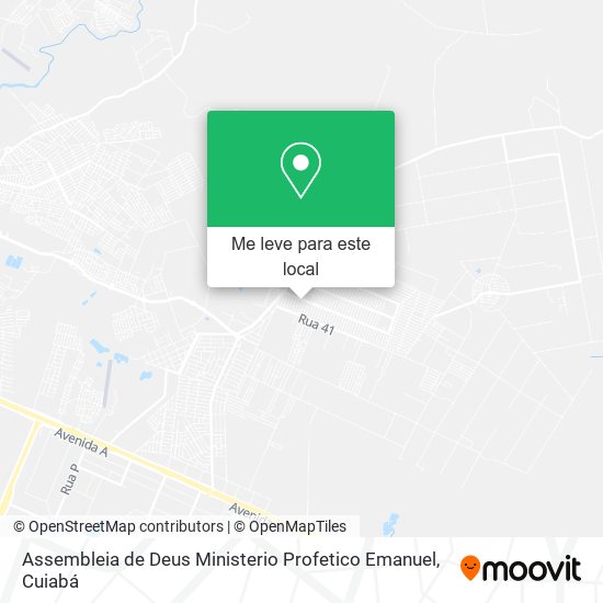 Assembleia de Deus Ministerio Profetico Emanuel mapa