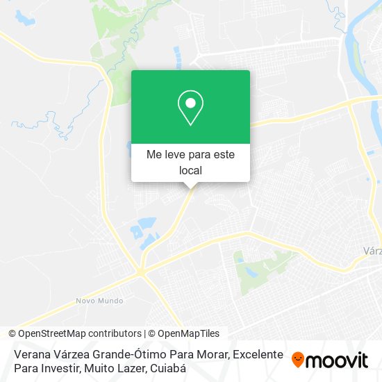 Verana Várzea Grande-Ótimo Para Morar, Excelente Para Investir, Muito Lazer mapa