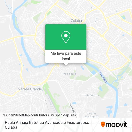 Paula Anhaia Estetica Avancada e Fisioterapia mapa