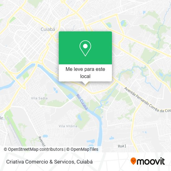 Criativa Comercio & Servicos mapa