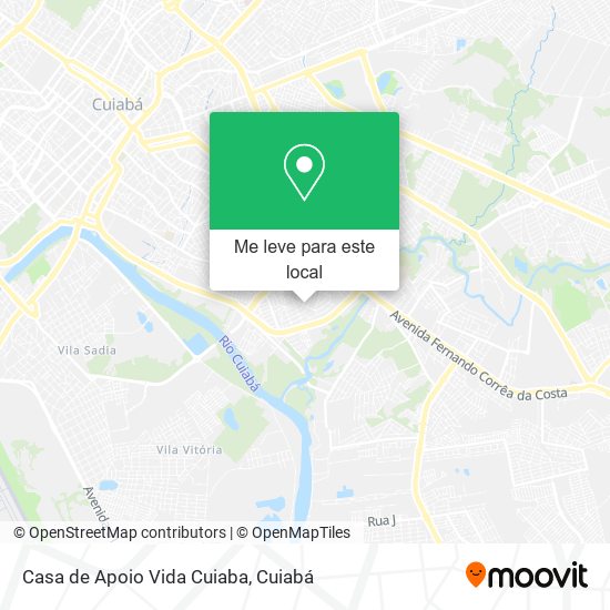 Casa de Apoio Vida Cuiaba mapa