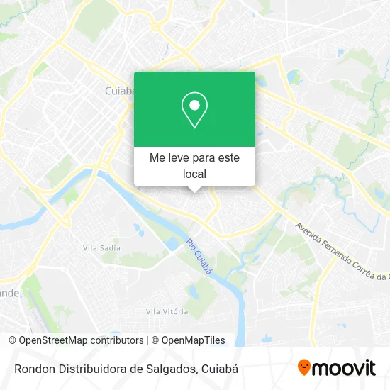Rondon Distribuidora de Salgados mapa