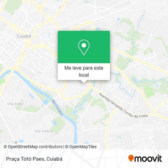 Praça Totó Paes mapa