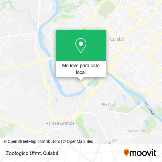 Zoologico Ufmt mapa
