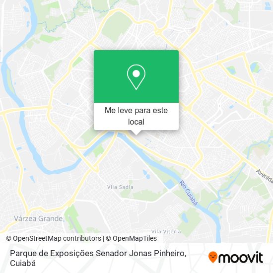 Parque de Exposições Senador Jonas Pinheiro mapa