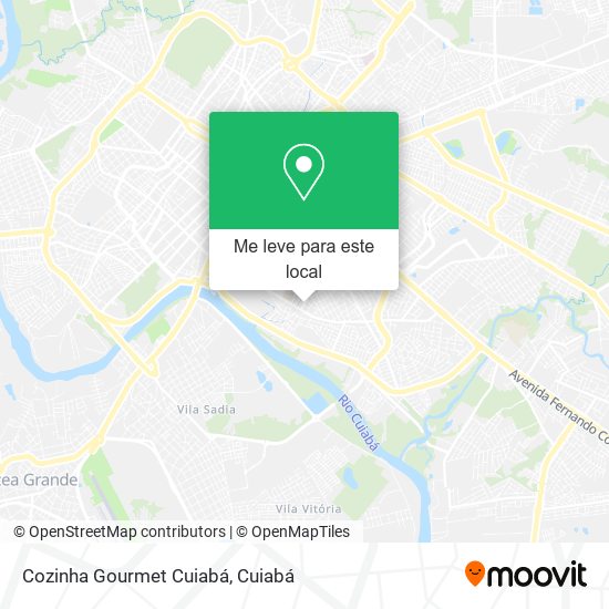 Cozinha Gourmet Cuiabá mapa