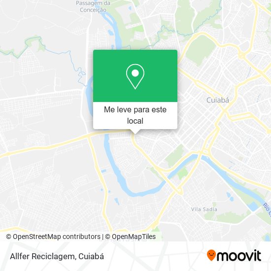 Allfer Reciclagem mapa