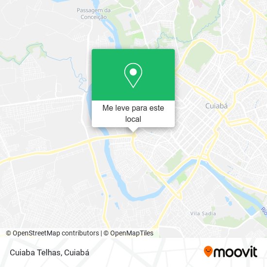 Cuiaba Telhas mapa