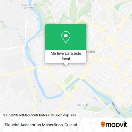 Siqueira Acessórios Masculinos mapa