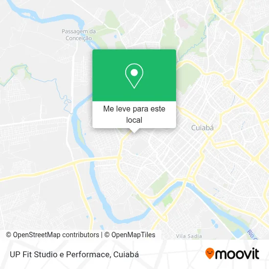 UP Fit Studio e Performace mapa