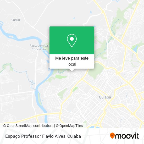 Espaço Professor Flávio Alves mapa