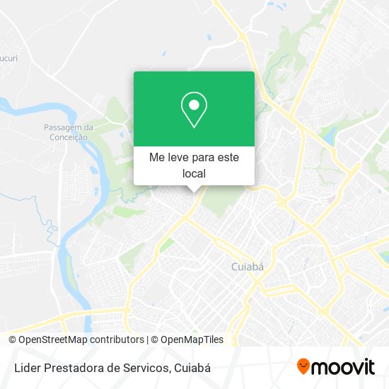 Lider Prestadora de Servicos mapa