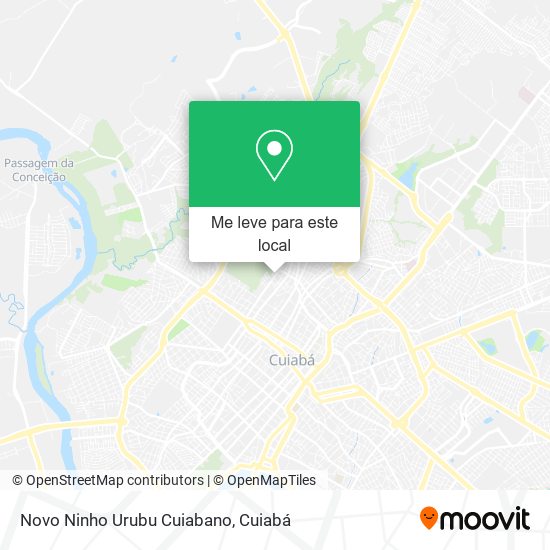 Novo Ninho Urubu Cuiabano mapa