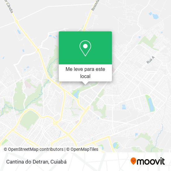 Cantina do Detran mapa