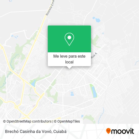 Brechó Casinha da Vovó mapa