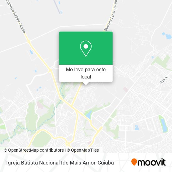 Igreja Batista Nacional Ide Mais Amor mapa