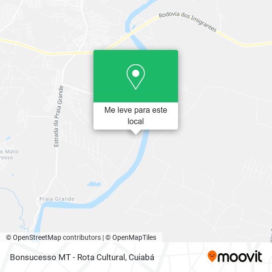 Bonsucesso MT - Rota Cultural mapa