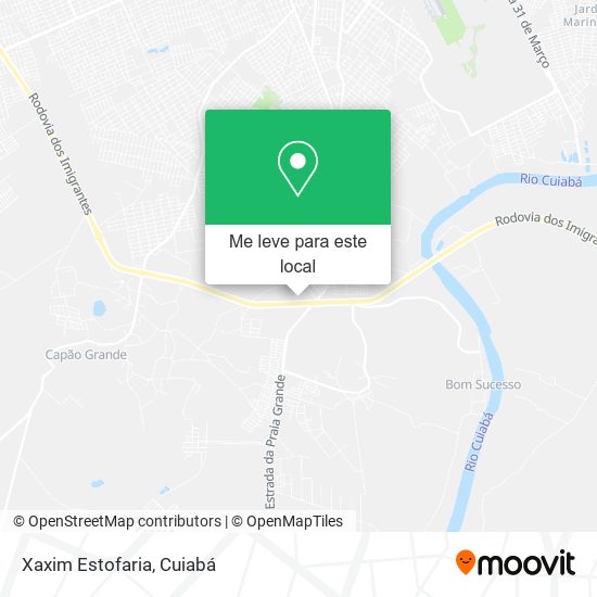 Xaxim Estofaria mapa
