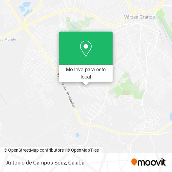 Antônio de Campos Souz mapa