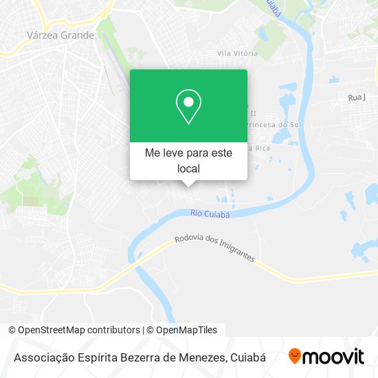 Associação Espírita Bezerra de Menezes mapa