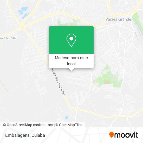 Embalagens mapa