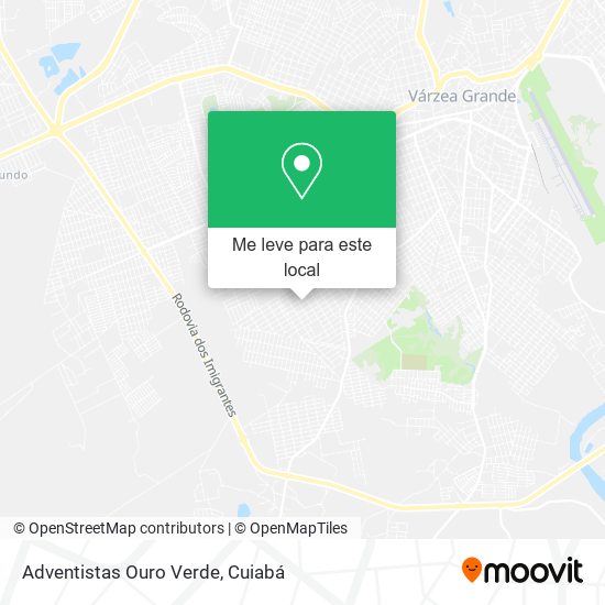 Adventistas Ouro Verde mapa