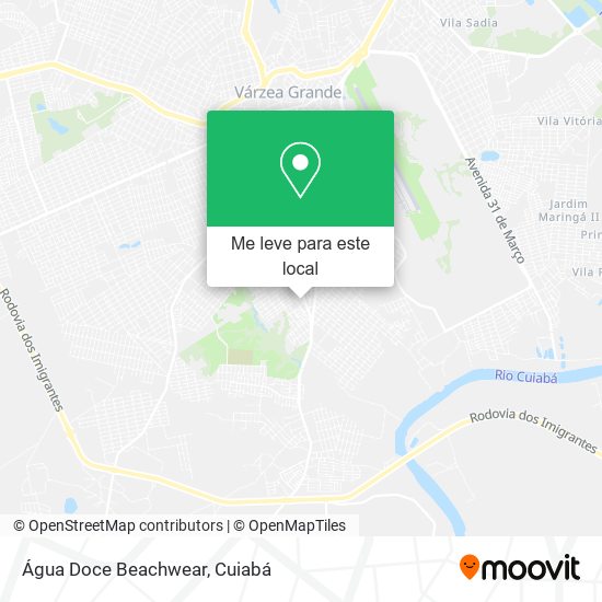Água Doce Beachwear mapa