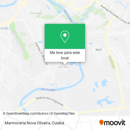 Marmoraria Nova Oliveira mapa