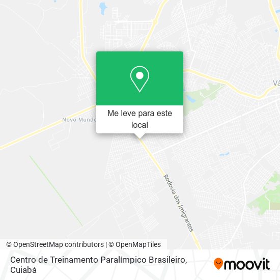 Centro de Treinamento Paralímpico Brasileiro mapa